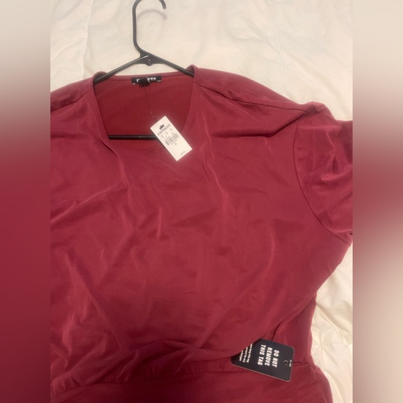 SILKY SUEDED JERSEY RUCHED T-SHIRT MIDI DRESS Size XL - Picture 5 of 9